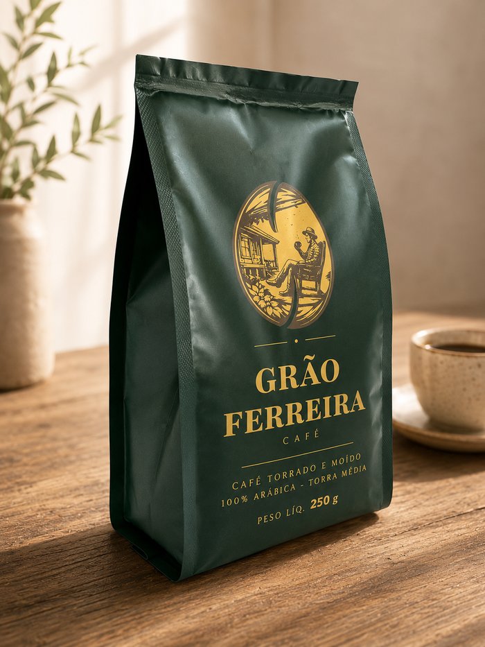 Pacote de café Grão Ferreira Gourmet 250g